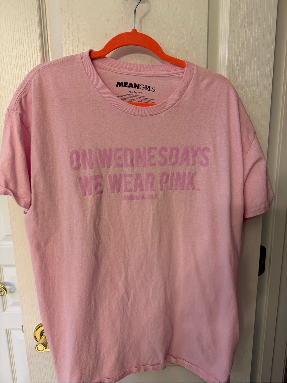 Pink Graphic Tee - "On Wednesdays We Wear Pink"